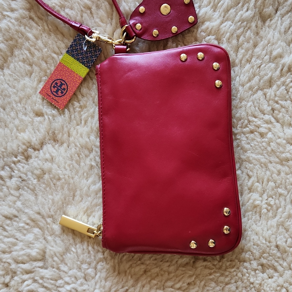 NWT Tory Burch Raspberry Hailey Wristlet Wallet ๐ - Picture 12 of 16